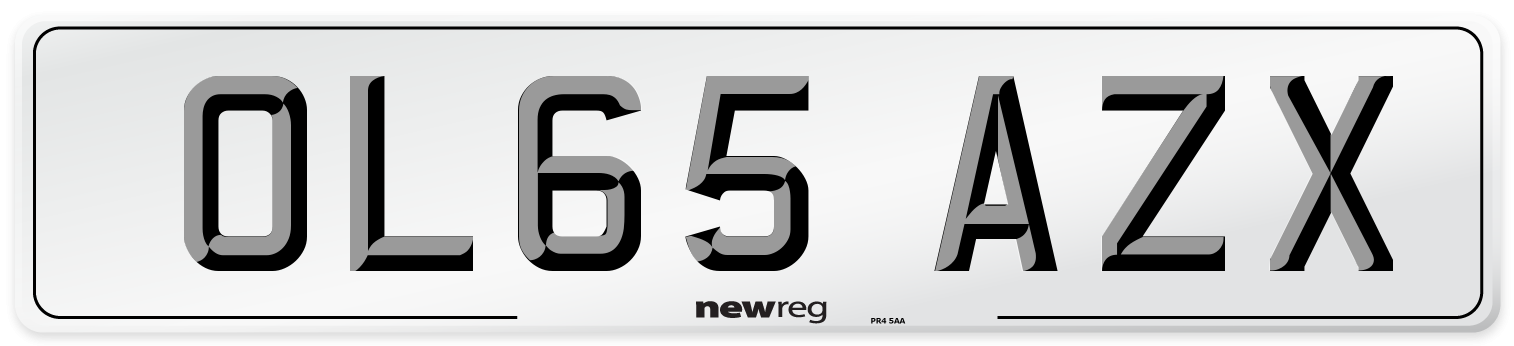 OL65 AZX Number Plate from New Reg